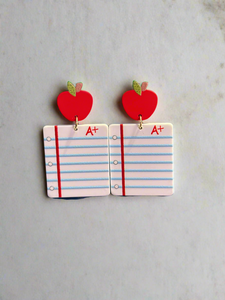 School Supply Earrings