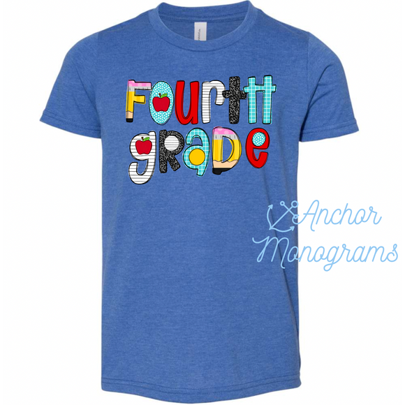 School Things Grade Shirts {youth sizes}